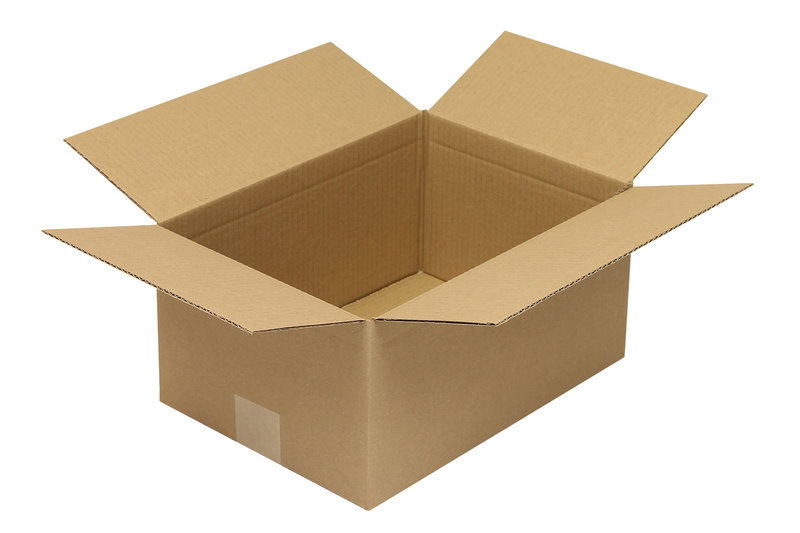 Wellpapp-Faltkarton 1-wellig, 325x230x160mm, Qual. 1.2B Höhenrillung 130mm, braun