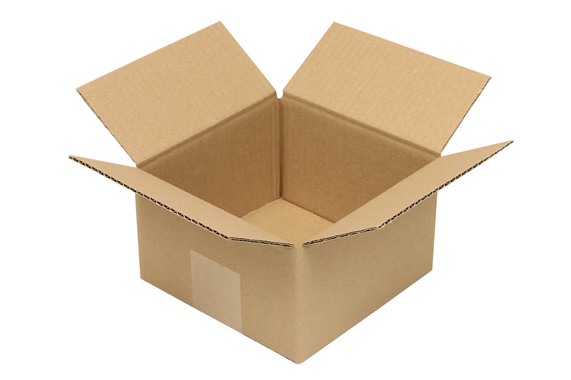 Wellpapp-Faltkarton 1-wellig, 160x160x90mm, Qual. 1.2B braun