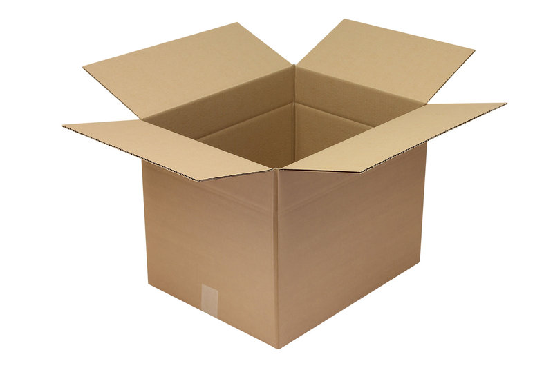 Wellpapp-Faltkarton 1-wellig, 500x400x400 mm, Qual. 1.30 C braun