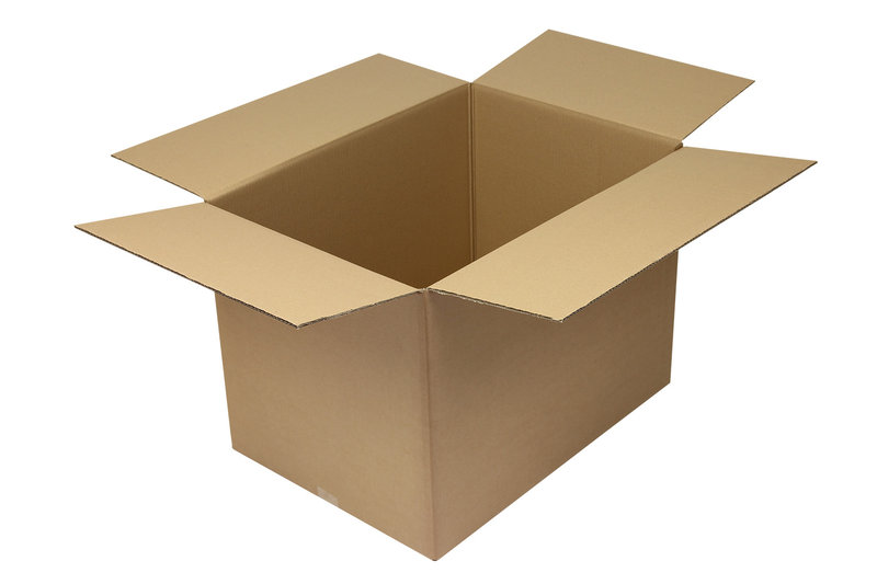 Wellpapp-Faltkarton 2-wellig, 700x500x500 mm Qual. 2.30BC braun