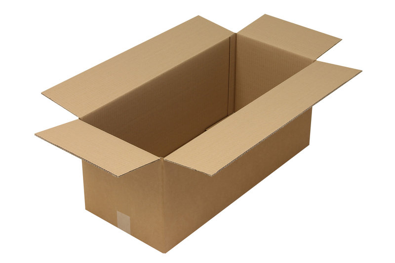 Wellpapp-Faltkarton 2-wellig, 700x300x300mm, Qual. 2.30BC braun