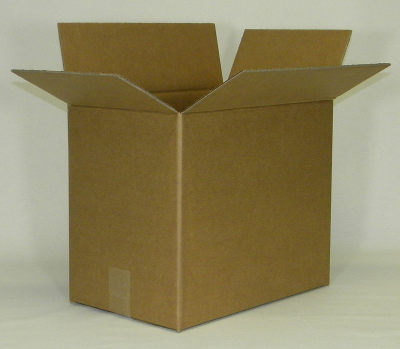 Wellpapp-Faltkarton 2-wellig, 390x250x330mm, Qual. 2.30BC braun