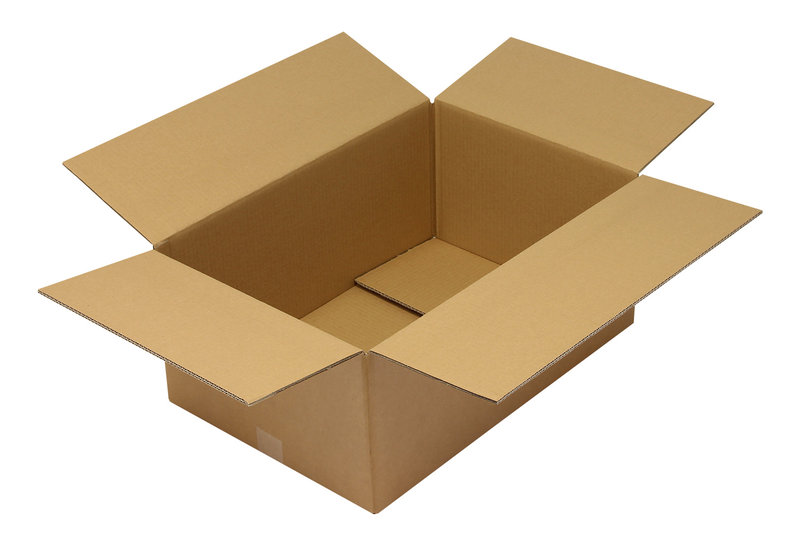 Wellpapp-Faltkarton 2-wellig, 600x400x250mm, Qual. 2.30BC braun