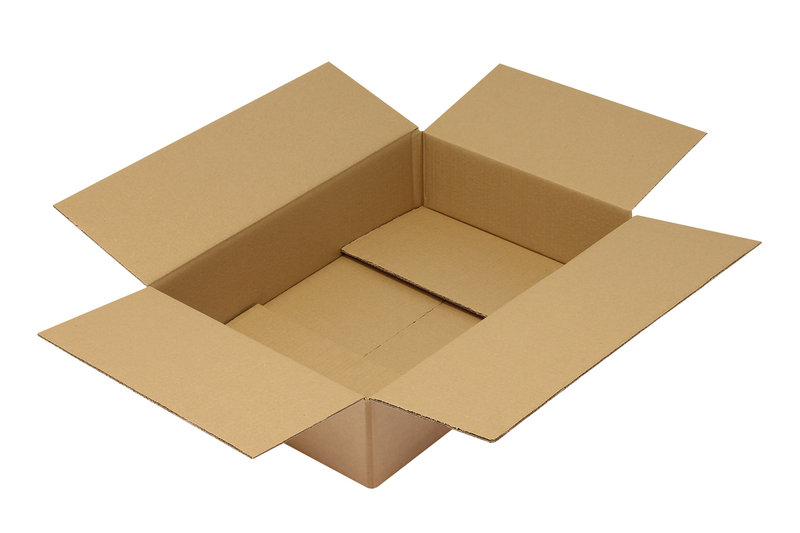 Wellpapp-Faltkarton 2-wellig, 600x400x130mm, Qual. 2.30BC braun