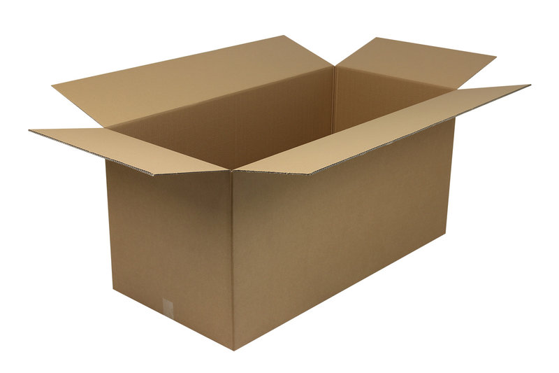 Wellpapp-Faltkarton 2-wellig, 1200x570x570mm, 2.3BC braun