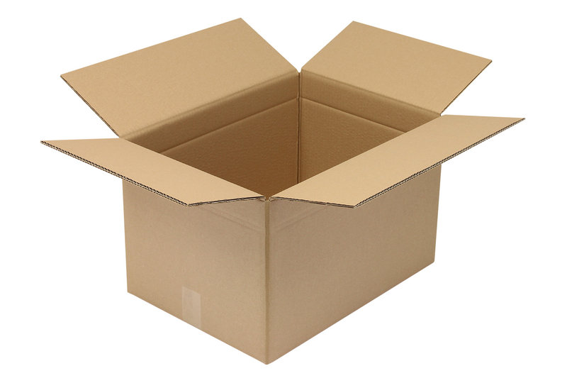 Wellpapp-Faltkarton 2-wellig, 500x370x310mm, Qual. 2.30 BC Höhenrillung 250mm braun
