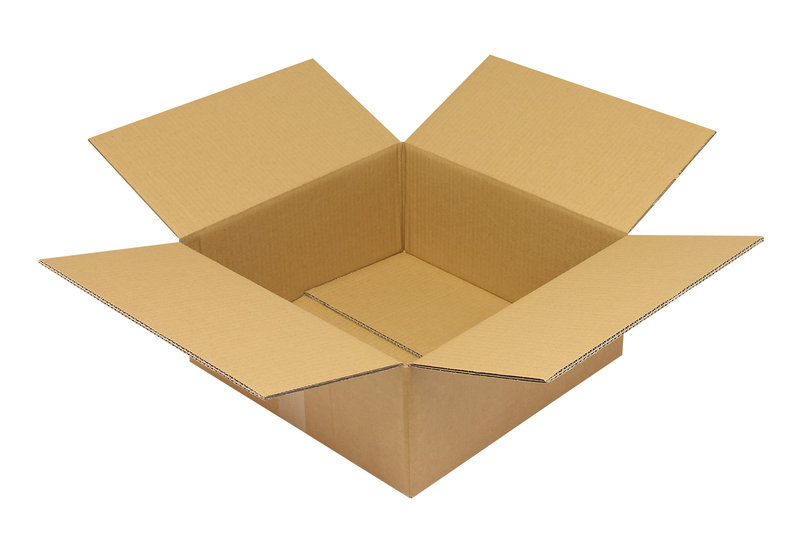 Wellpapp-Faltkarton 2-wellig, 400x400x170mm, Qual. 2.30BC Fefco 0201, braun