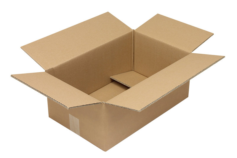 Wellpapp-Faltkarton 2-wellig, 450x280x180mm, Qual. 2.30BC Fefco 0201, braun