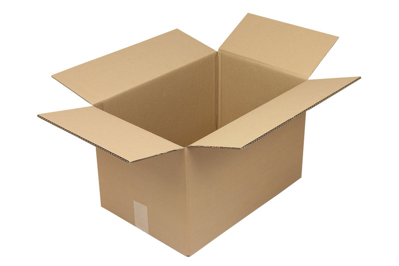 Wellpapp-Faltkarton 2-wellig, 480x320x300mm, Qual. 2.30BC Fefco 0201, braun