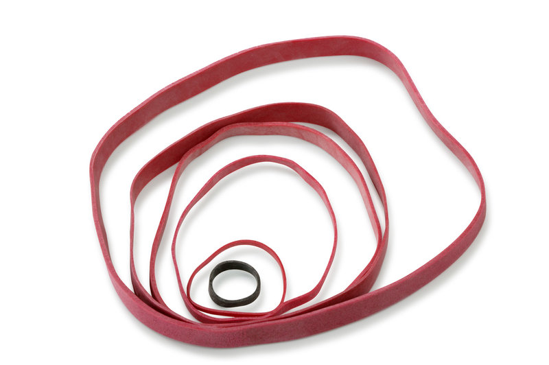 Gummibänder, rot, 40x3mm