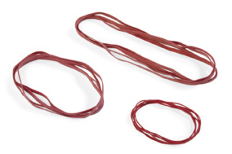 Gummibänder, rot, 120x,5,0mm 320 Stück/Beutel