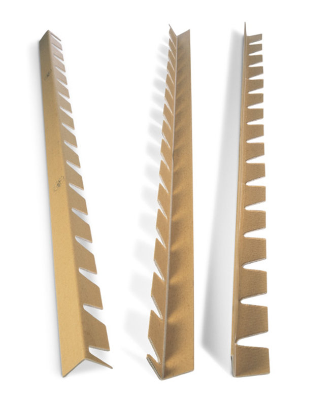 Kantenschutzleisten, 1200x50x50mm, 3mm Stärke braun, mit Einkerbungen