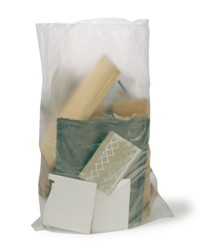HDPE- Schwergutsack, 580x850mm, 70µ, transparent, Inhalt ca. 55 Lit