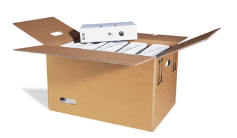 Aktenkarton 2-wellig braun, 585x380x325mm, Qual. 2.4 BB fadenverstärkt