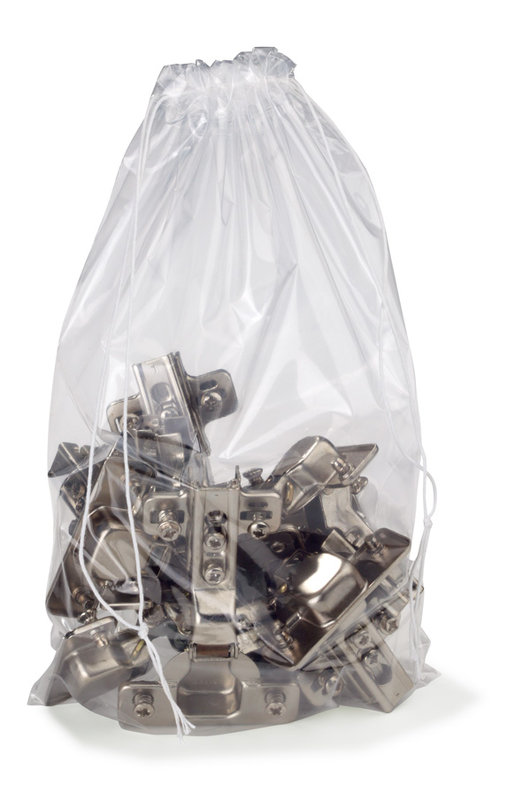 PE-Kordelzugbeutel, 250x400mm, 50µ, transparent, geeignet für Lebensmittel PE-Kordelzugbeutel, 250x400mm, 50µ, transparent, geeignet für Lebensmittel