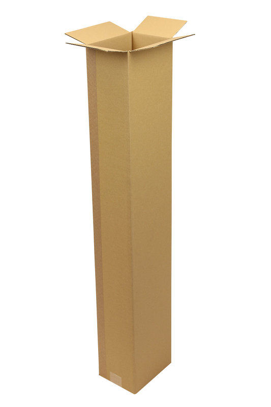 Wellpapp-Faltkarton 1-wellig, 200x150x1100mm, B0, Qual. 1.2B braun, für lange Güter Wellpapp-Faltkarton 1-wellig, 200x150x1100mm, B0, Qual. 1.2B braun, für lange Güter