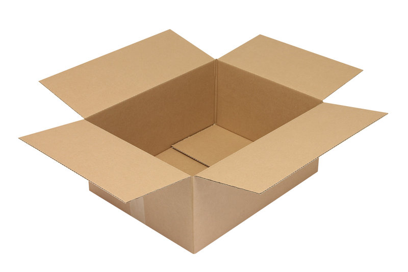 Wellpapp-Faltkarton 1-wellig, 450x350x200mm, Qual. 1.20C, braun, Fefco 0201, Deckenpapier = Testliner Wellpapp-Faltkarton 1-wellig, 450x350x200mm, Qual. 1.20C, braun, Fefco 0201, Deckenpapier = Testliner