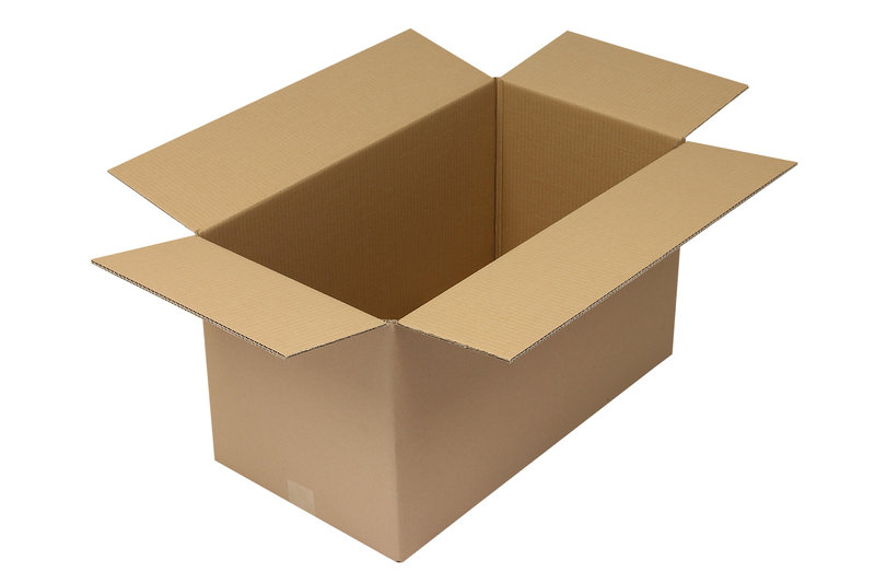 Wellpapp-Faltkarton 2-wellig, 650x350x370mm, Qual. 2.35BC, braun, Fefco 0201, Deckenpapier = Testliner Wellpapp-Faltkarton 2-wellig, 650x350x370mm, Qual. 2.35BC, braun, Fefco 0201, Deckenpapier = Testliner