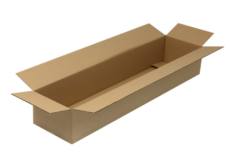 Wellpapp-Faltkarton 2-wellig, 1300x300x200mm, Qual.2.2BC, braun, Fefco 0201 Wellpapp-Faltkarton 2-wellig, 1300x300x200mm, Qual.2.2BC, braun, Fefco 0201