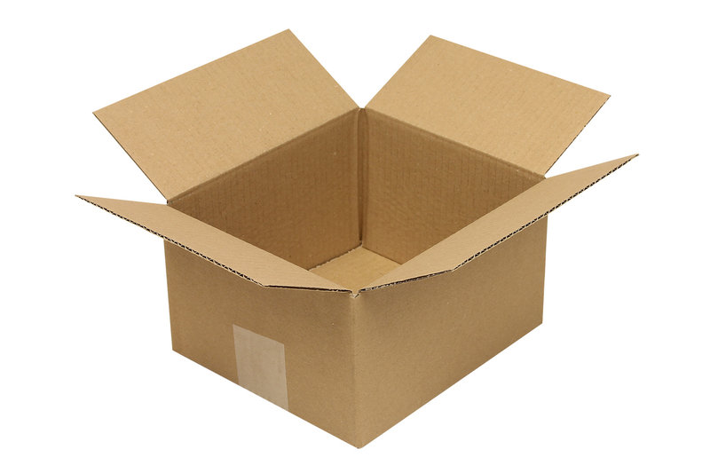 Wellpapp-Faltkarton 1-wellig, 200x200x80mm, Qual. 1.20B, braun, Fefco 0201 Wellpapp-Faltkarton 1-wellig, 200x200x80mm, Qual. 1.20B, braun, Fefco 0201
