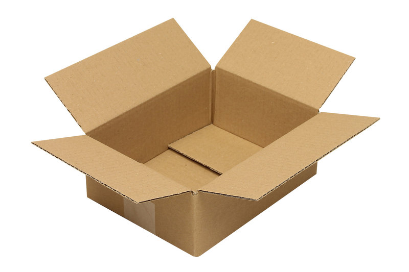 Wellpapp-Faltkarton 1-wellig, 230x170x80mm, Qual. 1.20B, braun, Fefco 0201, Deckenpapier = Testliner Wellpapp-Faltkarton 1-wellig, 230x170x80mm, Qual. 1.20B, braun, Fefco 0201, Deckenpapier = Testliner