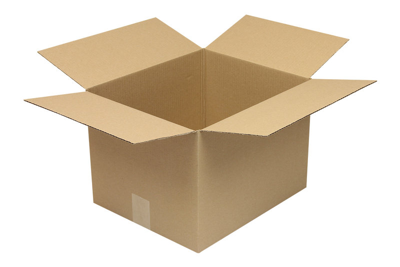 Wellpapp-Faltkarton 1-wellig, 350x300x250mm, Qual. 1.20B, braun, Fefco 0201, Deckenpapier = Testliner Wellpapp-Faltkarton 1-wellig, 350x300x250mm, Qual. 1.20B, braun, Fefco 0201, Deckenpapier = Testliner