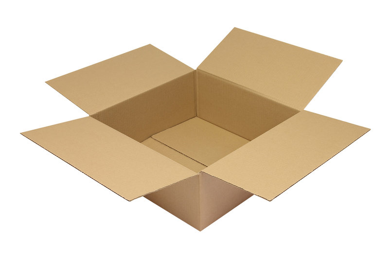 Wellpapp-Faltkarton 1-wellig, 450x450x180mm, Qual. 1.30C Fefco 0201, braun Wellpapp-Faltkarton 1-wellig, 450x450x180mm, Qual. 1.30C Fefco 0201, braun