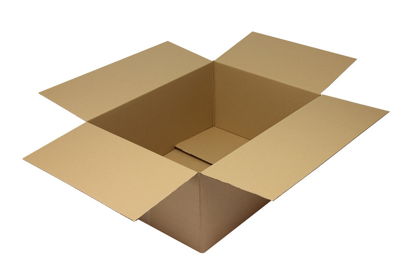 Wellpapp-Faltkarton 1-wellig, 790x590x350mm, Qual. 1.40C Fefco 0201, braun Wellpapp-Faltkarton 1-wellig, 790x590x350mm, Qual. 1.40C Fefco 0201, braun