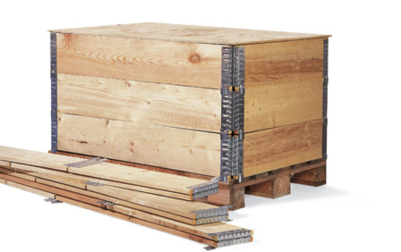 Holzaufsetzrahmensystem, 1200x800x200mm Aufsetzrahmen für Europalette mit IPPC-Stempel Holzaufsetzrahmensystem, 1200x800x200mm Aufsetzrahmen für Europalette mit IPPC-Stempel