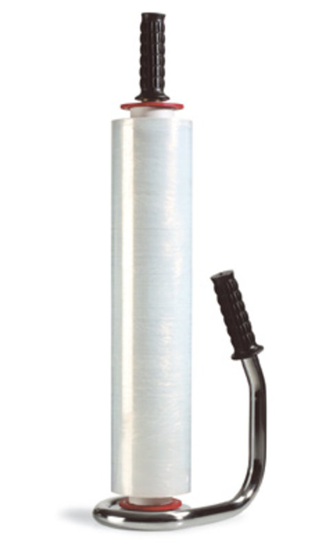Handabroller, für Stretchfolie, aus Chrom mit 1 Kugellager Folienbreiten: 450/500mm