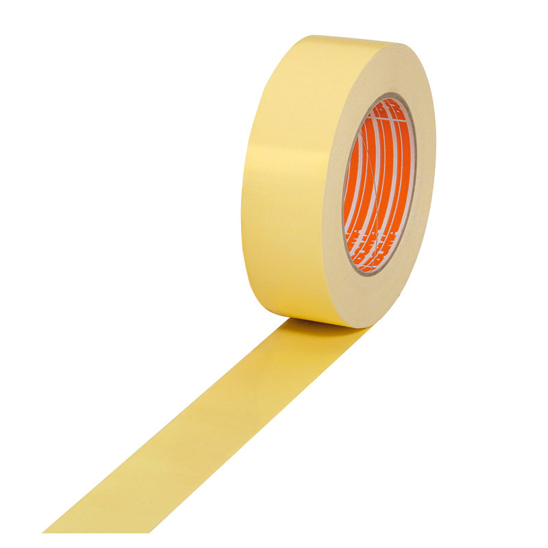 Doppelseitiges Klebeband, 38mm breitx25lfm, 250µ, gelb, Baumwollzellgewebe, Acrylatkleber Doppelseitiges Klebeband, 38mm breitx25lfm, 250µ, gelb, Baumwollzellgewebe, Acrylatkleber