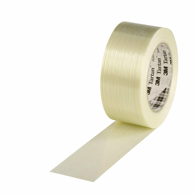 Filamentband, 50mm breitx50lfm, 100µ, transparent, fadenverstärkt,, Hotmeltkleber, 3M Scotch 8953 Filamentband, 50mm breitx50lfm, 100µ, transparent, fadenverstärkt,, Hotmeltkleber, 3M Scotch 8953