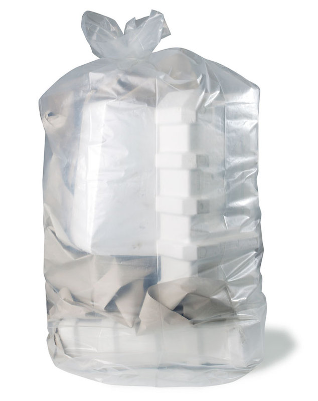 PE-Abfallsack Premium, 800+500x2200mm, 90µ,, transparent, Inhalt 1000l, 50 St. je Karton PE-Abfallsack Premium, 800+500x2200mm, 90µ,, transparent, Inhalt 1000l, 50 St. je Karton