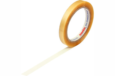 PVC-Klebeband, 15mm breitx66lfm, 55µ transparent