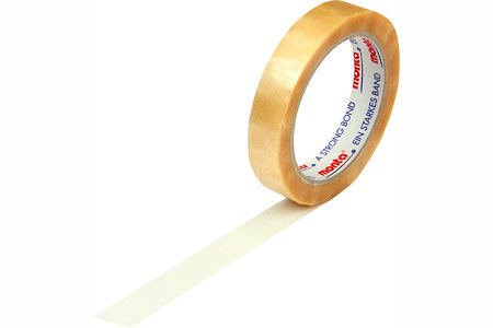 PVC-Klebeband, 19mm breitx66lfm, 55µ transparent