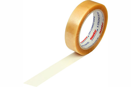 PVC-Klebeband, 25mm breitx66lfm, 55µ transparent