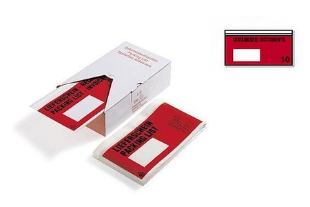 Dokumententaschen, 240x110mm, DIN-lang mit Druck Dokumente