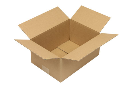Wellpapp-Faltkarton 1-wellig, 305x215x140mm, A4, Qual. 1.2B braun