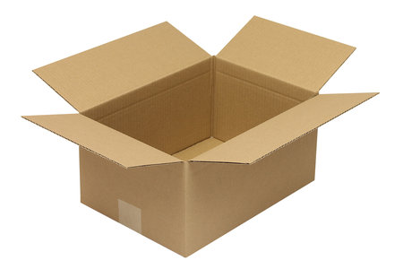 Wellpapp-Faltkarton 1-wellig, 325x230x160mm, Qual. 1.2B Höhenrillung 130mm, braun