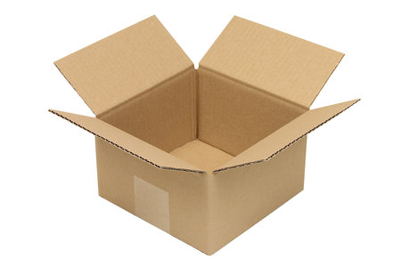 Wellpapp-Faltkarton 1-wellig, 160x160x90mm, Qual. 1.2B braun