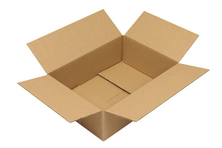Wellpapp-Faltkarton 1-wellig, 305x215x90mm, A4, Qual. 1.2B braun