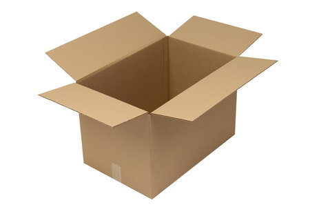Wellpapp-Faltkarton 1-wellig, 590x390x390mm, Qual. 1.30C braun
