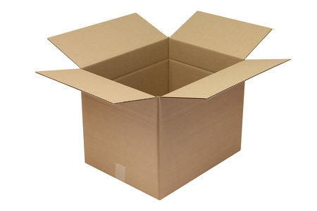 Wellpapp-Faltkarton 1-wellig, 500x400x400 mm, Qual. 1.30 C braun