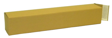 Wellpapp-Faltkarton 1-wellig, 108x108x610mm, A1, Qual. 1.2B braun, für lange Güter SK-Verschluss