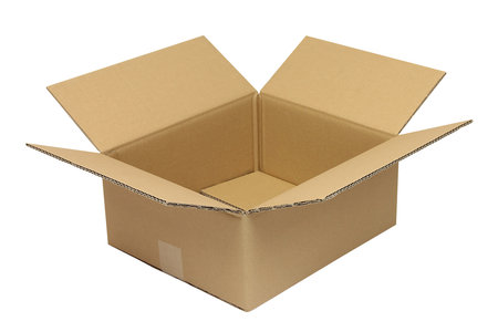 Wellpapp-Faltkarton 2-wellig, 350x300x140mm, Qual. 2.30BC, braun, Fefco 0201, Deckenpapier = Testliner