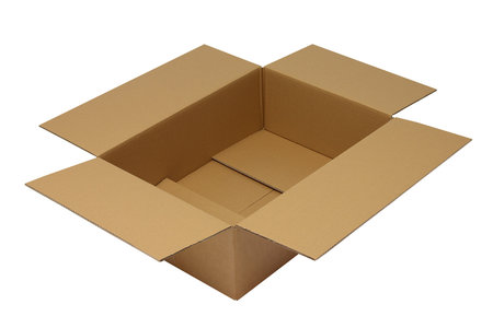 Wellpapp-Faltkarton 2-wellig, 610x430x190mm, A2, Qual. 2.3BC braun