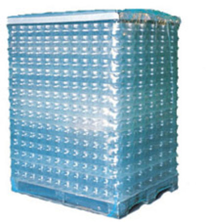 PE-Schrumpfschlauch, 1250+850mm, 100lfm, 125µ transparent, mit Seitenfalte