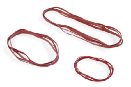 Gummibänder, rot, 120x,5,0mm 320 Stück/Beutel