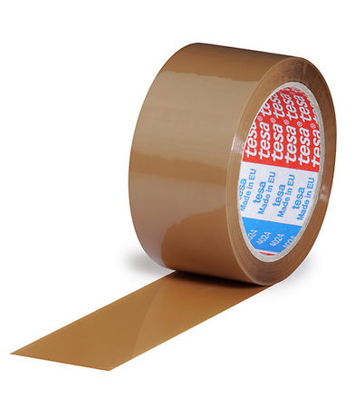 PP-Klebeband, 50mm breit x 66lfm, 52µ braun, leise Acrylatkleber, tesa 4024