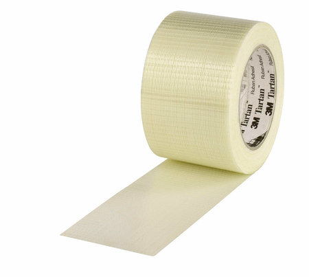 Filamentband Spezial, 75mm breitx50lfm, 125µ, transp.,längs- u.querverstärkt, Hotmeltkleber, 3M Scotch 8954